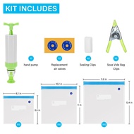 Free Shipping Inkbird Sous Vide Bags 3 Sizes of 30 Reusable Vacuum Food Storage Bags for Food Storag