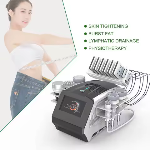 40K 5D 7 in 1 Cavitation Vacuum Massage Machine Body Shaping Weight Loss Facial Lifting Anti Celluli