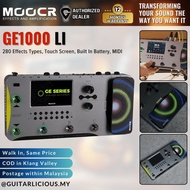 MOOER GE1000 Li Portable & Rechargeable Guitar Amp Modelling & Multi Effects Pedal & Touch Screen - 