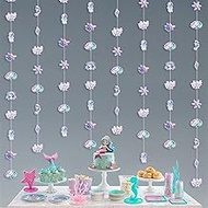 KatchOn, Iridescent Under The Sea Garland - 6.5 Feet, 8 Strings | Mermaid Garland, Mermaid Hanging D