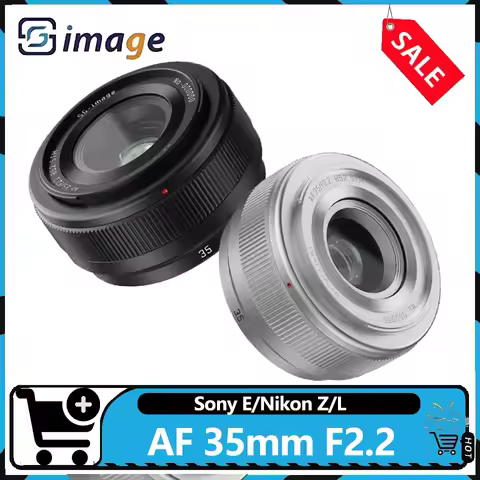 SGimage AF 35mm F2.2 Full Frame Wide Angle Large Aperture Auto Focus Camera Lens Compatible with Son
