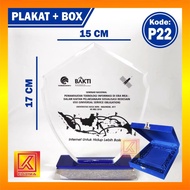 Plakat CUSTOM PRINT Akrilik Tebal 2 cm Acrylic + BOX Bludru (KODE P22)