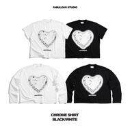 Chrome T-shirt / Longsleeve 280gsm FBLS - Big Logo Printed Short Sleeve & Long Sleeve Material 280gs