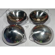 STAINLESS STEEL WOK PAN KIRCHEN WARE WOK PAN KATEL BAR Stainless Steel Wok Stainless Steel Pan Wok