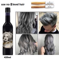 011 ash grey fruity hair color / hair dye 灰色护发果泥果酸 染发剂 420ml