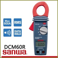▧ ◐ ◷ Sanwa DCM60R 600A Clamp Meter AC + True RMS Ammeter DMM