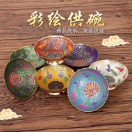 Nepal Colorful Peacock Bowl Alloy Copper Candy Plate Fruit Supply Plate Snack Plate Crafts Creative 