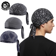 Musion Durag for Men Women Cover Helmet Liner Silky Soft Pirate Hat Durag Anti Dust UV Head Cover He