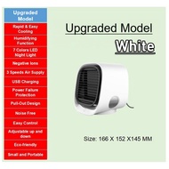 【Local Seller】 Mini Air Cooler Air Con USB Cooler Portable Aircon Fan desktop Air Conditioner Humidifier 冷风机