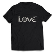 LOVE AVIATION Airplane Pilot Men's T-Shirt Adult AVIATION AVIATION Unisex Tops PakeKaos