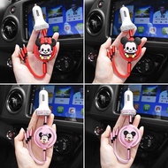 YG Car goods usb car charge TALI not including Mickey Minnie car charger 3 in 1 car charger cable cu