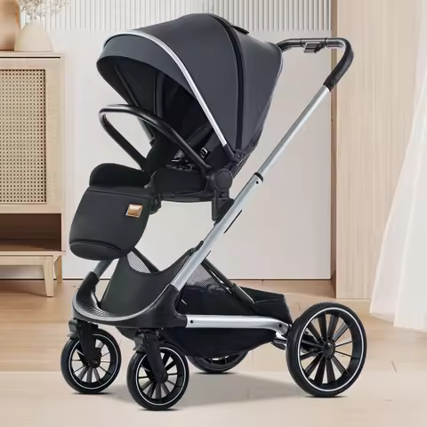 Reversible Stroller High-Land Scape Toddler Stroller Foldable Portable Pram for Baby Travel Stroller