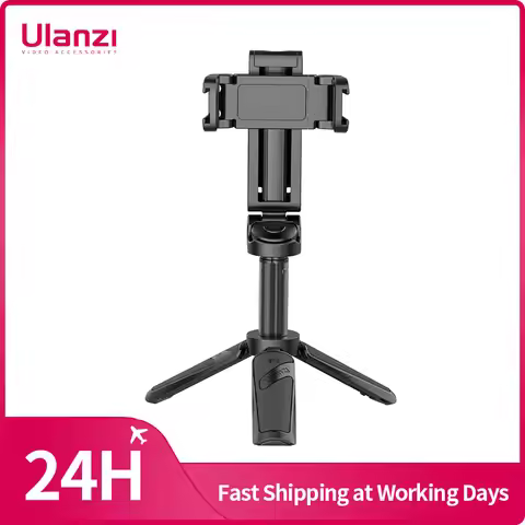 ​Ulanzi JJ02 Tripod with Remote Folded Wireless Selfie Stick for Smartphone iPhone Android with Phon
