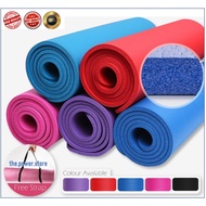 10mm Non-Slip Gym Exercise Extra Thick  Yoga Mat with free Carry Strap