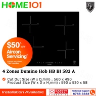 EF 4 Zones Domino Hob HB BI 583 A