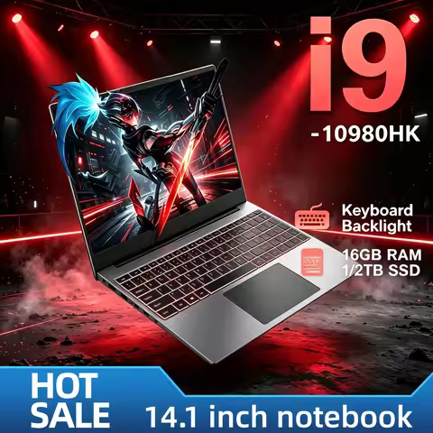 Intel Core i9-10980HK 14.1 Gaming Laptop 8C16T 2.4-5.3GHz 16MB L3 45W 32GB DDR4 2TB SSD Office Noteb