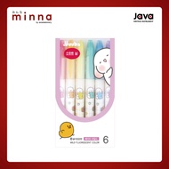 Soft Nib jjuba Baby Mild Highlighter 6-Pack