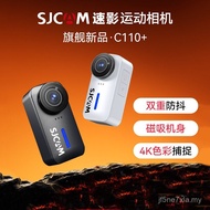 SJCAM Speedy C110 Thumb Action Camera Perakam Motosikal 4K Pandangan Orang Pertama Kamera Panoramik 