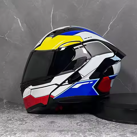 ORZ-991 Modular Filp up Motorcycle Helmet Full Face Racing Helmet Dual Visors DOT Approved motosikle