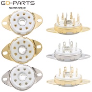 GD-PARTS 8pin B8G Loctal Ceramic Tube Sockets For 5B254 4P1S 7N7 C3G Bottom Chassis PCB Mount Tin Go
