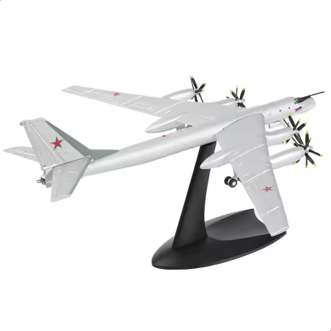TU-95 Fighter Jet Model 1:200 Diecast Metal Military Aircraft Airplane Collection Gift