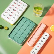 Creative Mahjong Pattern Ice Tray Household Ice Cube Mold Ice Maker Ice Box Ice-Cream Mould Artifact with Lid/Mahjong Ice Tray Frozen / Mahjong Pattern Cube Mold Maker