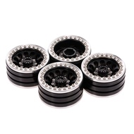 Versatile Remote Vehicle 1.9in Wheel Rims 1/10 Scale Metal Wheel Rims for Remote Control Climbing Tr