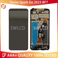 For Tecno Spark Go 2023 BF7 BF7n LCD Display Touch Screen Digitizer Assembly Replacement With Frame