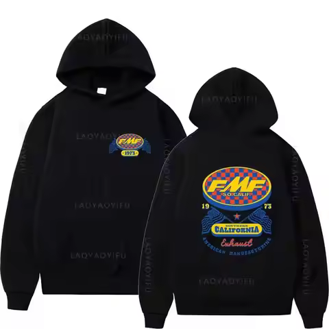 FMF Racing Exhaust Ama Motocross Theme Pullovers Men's winter clothes New in hoodies & sweatshirts E