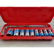 Also Wrench 10-Piece Socket Set With 2 L-Shaped Wrenches Size 4 Inches With 10 12 13 14 16 17 19 22 