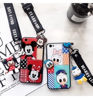 Redmi Go Redmi  S2 Redmi 5/5plus/note5/note5a back cover casing strap cute mickey donald duck