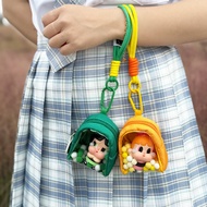 Cartoon doll Box PVC High Transparent Portable Hanging Bag Cute Doll Dustproof Storage Bag Creative 