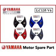 YAMAHA LC135 V6 LEG SHIELD SIDE COVER SMALL CAP WITH YAMAHA LOGO GOLD / SILVER EMBLEM LEGSHIELD SIDE