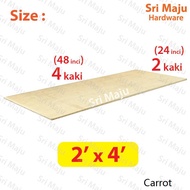 MAJU (2ft x 4ft) 9mm Plywood Timber Panel Wood Board Sheet Ply Wood Papan Kayu Perabot