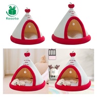[Kesoto] Dog Cat Bed Cat House Indoor Dorm Cushion Self-Warming Bed Cave Indoor Nest for Dog Pomeran