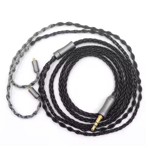 BQEYZ Earphones Cable 8 Core OCC Sliver-plated Cable 0.78mm\mmcx Adapter For BQ3 KC2 Spring1 Spring 