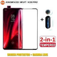 2IN1 Tempered Glass PACKAGE Xiaomi Redmi K20 K 20 Pro Mi 9T Mi 9T Pro (6.39 Inch) Free Anti-Scratch 