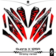 HONDA STRIPING SUPRA X 125 CARBON SKU 1 BATMAN STICKER WAVE 125 R SUPRA X 125R KAIRO X STRXHONDA