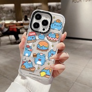 Cute Bugcat Capoo Pattern Sticker Wireless Magnetic Charging Case Compatible For IPhone 11 12Pro 13 