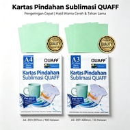 QUAFF Sublimation Paper 100gsm - Quick Dry Sublimation Paper A4 | A3 Size (100sheets)
