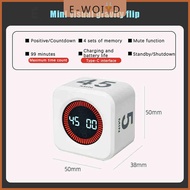 YUYIN4 เซนเซอร์แรงโน้มถ่วงขนาดเล็กจอ LED แสดงเวลาที่ตั้งไว้ล่วงหน้า4ตัวจับเวลาห้องครัวจับเวลานับถอยห