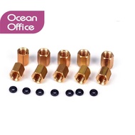 10Pcs printhead damper connector Copper Nut with rubber O ring 3*2mm 4*3mm for Epson /Roland/Mutoh/M