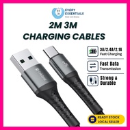 Charging Cable 3m/2m/1.2m 3A / 2.4A Fast Charging