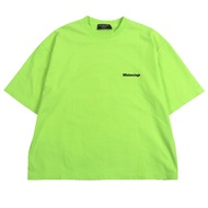 BALENCIAGA 2021 WARDROBE 系列 BB 標誌刺繡短袖 T 卹，S 碼，螢光黃，型號 612966，成色極佳。正品。男女款均有。