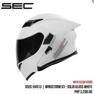 SEC Windstorm Modular Helmet V3 (With Free Spoiler and Visor)