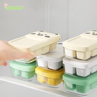 BLISSISA Ice Cube Mold, with Lid 8 Cubes Each Ice Cube Trays,  Easy Release Mini Freezer Storage Box