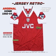 ASPORT JERSEY RETRO ARSENAL HOME 1992 1994 ARSENAL 92 VINTAGE