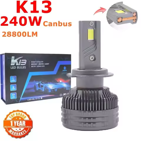 K13 240W H7 H4 H11 Led Lamp 3 Copper Tube Led Light For Car Light Fog Light H7 H11 HB3 9005 Led Head