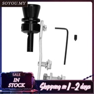Soyoung Turbo Sound Whistle Car Modification Tail Throat Exhaust Pipe Aluminium Alloy Black