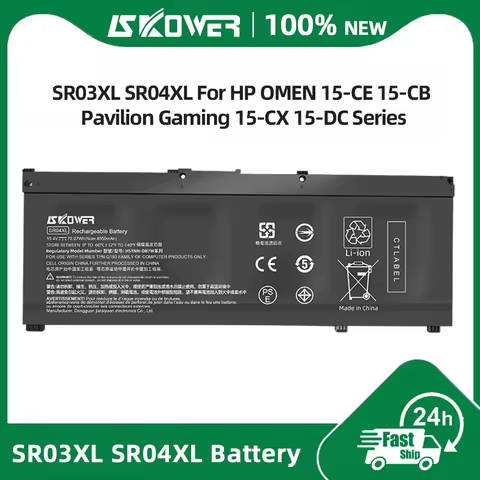 SKOWER SR03XL SR04XL Laptop Battery For HP OMEN 15-CE 15-CB Pavilion Gaming 15-CX 15-DC TPN-Q211 TPN